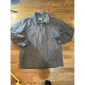 Vintage Maus And Hoffman Men's Harris Textured Gray Jacket Large Wool Jacket